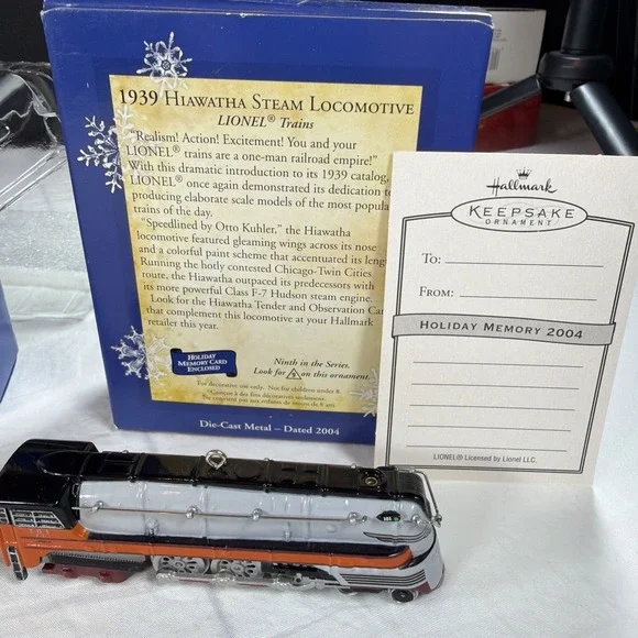 Lionel Locomotive * Vintage Lot Of 4 * Hallmark Keepsake * Metal * Wheels Move - Picture 14 of 16